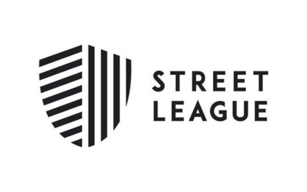 Street League logo - shield made of striped lines