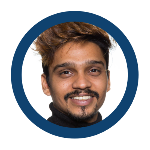 Image of a Maths Tutor at MAES inside a circle frame